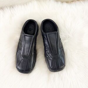 Vintage Dr. Martens Black Slip-On Leather Loafers